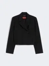 Max Mara Caprera Button Jacket In Black