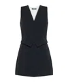 Max Mara Combinaison Short En Cady In Blue