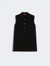 Max Mara Cady Polo-style Blouse In Black
