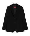 Max Mara Tailored Suit Jacket Front Pockets In Black