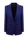 Max Mara Cady Single-breasted Blazer In Blue
