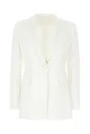 Max Mara Plinio Cady Single Breasted Jacket In White