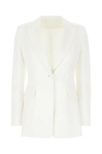 MAX MARA CADY SINGLE-BREASTED TUXEDO JACKET