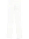 Max Mara Tailored Straight Leg Trousers With Belt Loops In White
