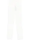Max Mara Tailored Straight Leg Trousers With Belt Loops In White