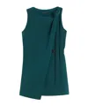 Max Mara Cady Tunic Dress In Green