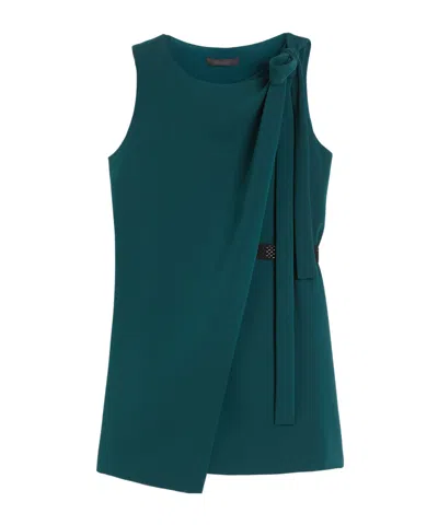 Max Mara Cady Tunic Dress In Green