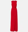 Max Mara Flowing Cady Jumpsuit In Red
