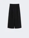 Max Mara Cady Wide-leg Trousers In Black