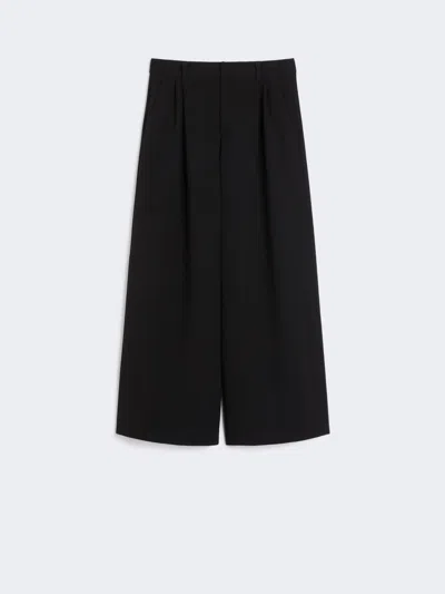 Max Mara Cady Wide-leg Trousers In Black