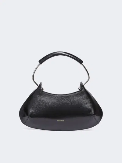 Max Mara Caju Mini Leather Bag In Blue