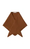 Max Mara Calabra Jersey Scarf In Brown