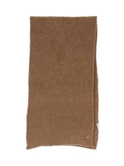 Max Mara 'calabra' Scarf In Brown