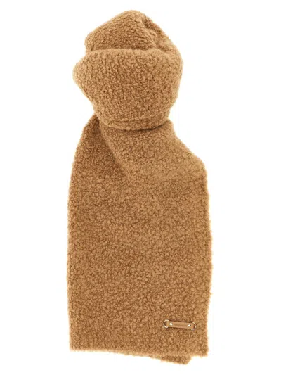 Max Mara 'calabra' Scarf In Brown