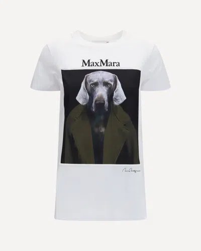 MAX MARA CALCA GRAPHIC PRINT T-SHIRT