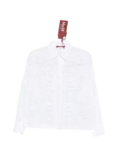 Max Mara Cali Lace Shirt In White