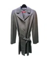 Max Mara Calmo Logo Coat In Black
