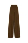Max Mara Pantalone Dalla Gamba Ampia Axe1234 In Cammello Donna In Brown