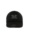 Max Mara 'curved Brim Six-panel Cap For Ventilation' In Black