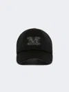 Max Mara Camel Baseball Cap In Black