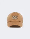 Max Mara Camel Baseball Cap In Brown