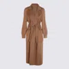 Max Mara Long Coat In Brown