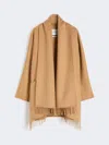 Max Mara Camel Wool Cardigan Coat In Brown