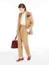 Max Mara Camel Carrot Trousers In Camel