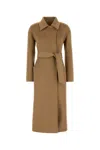 Max Mara Women Camel Cashmere Artur Coat
