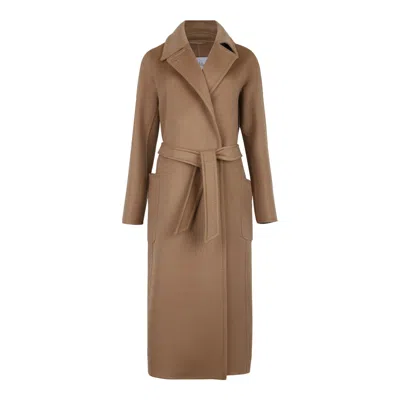 Max Mara Camel Cashmere Coats In Brown