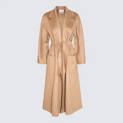 Max Mara Camel Cashmere Ludmilla Coat In Gold