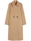 Max Mara Wool Robe Coat In Brown