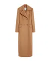 Max Mara Camel Colour Frock Coat In Brown