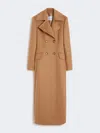 Max Mara Camel Colour Frock Coat In Brown
