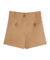 Max Mara Camel Colour Shorts In Brown