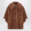 Max Mara Camel-coloured Cape In Teddy