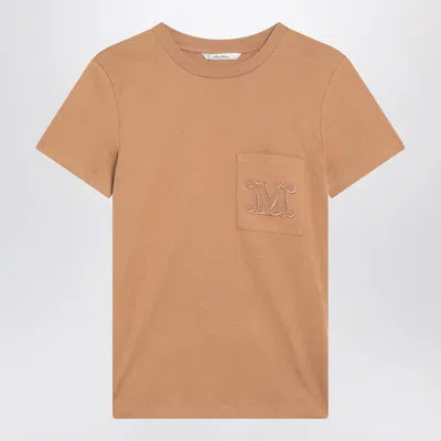 MAX MARA MAX MARA CAMEL-COLOURED T-SHIRT IN