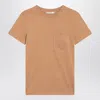 Max Mara Camel-coloured T-shirt In Cotton Women In Brown