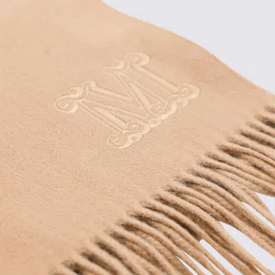Max Mara Camel Dalia Cashmere Scarves In Brown