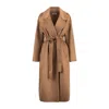 Max Mara Camel Double-breasted Wool And Cashmere Coat In Beige