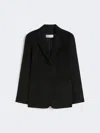 Max Mara Camer Drap Blazer In Black