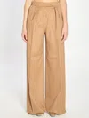 Max Mara Camel Flare Trousers In Nude