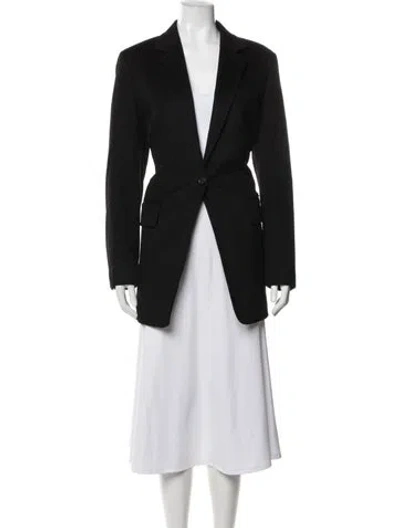 Pre-owned Max Mara Camel Hair Blazer In Black