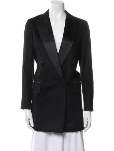 Pre-owned Max Mara Camel Hair Blazer In Blue