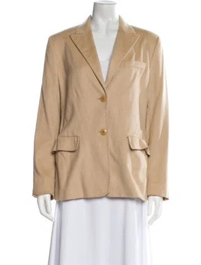 Pre-owned Max Mara Camel Hair Blazer In Brown