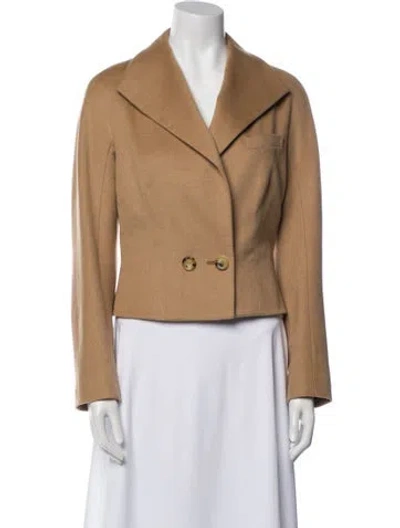 Pre-owned Max Mara Camel Hair Blazer In Neutral