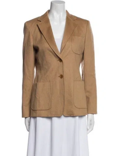 Pre-owned Max Mara Camel Hair Blazer In Neutral