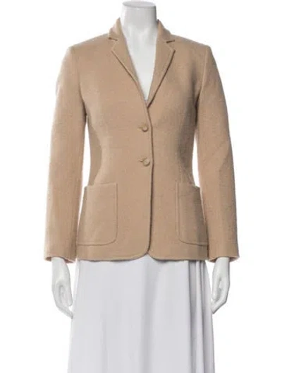 Pre-owned Max Mara Camel Hair Blazer In Neutral