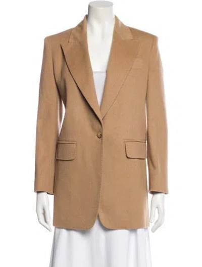 Pre-owned Max Mara Camel Hair Blazer In Neutral