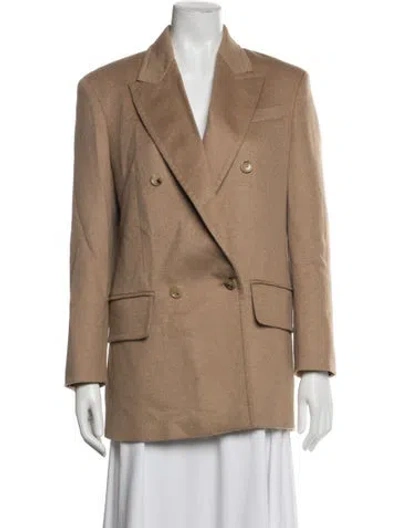 Pre-owned Max Mara Camel Hair Blazer In Neutrals